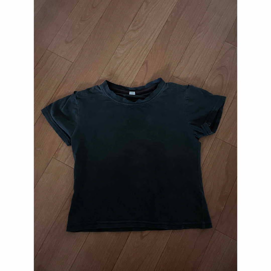 ベビー　半袖　ブラック　Tシャツ キッズ/ベビー/マタニティのベビー服(~85cm)(Ｔシャツ)の商品写真