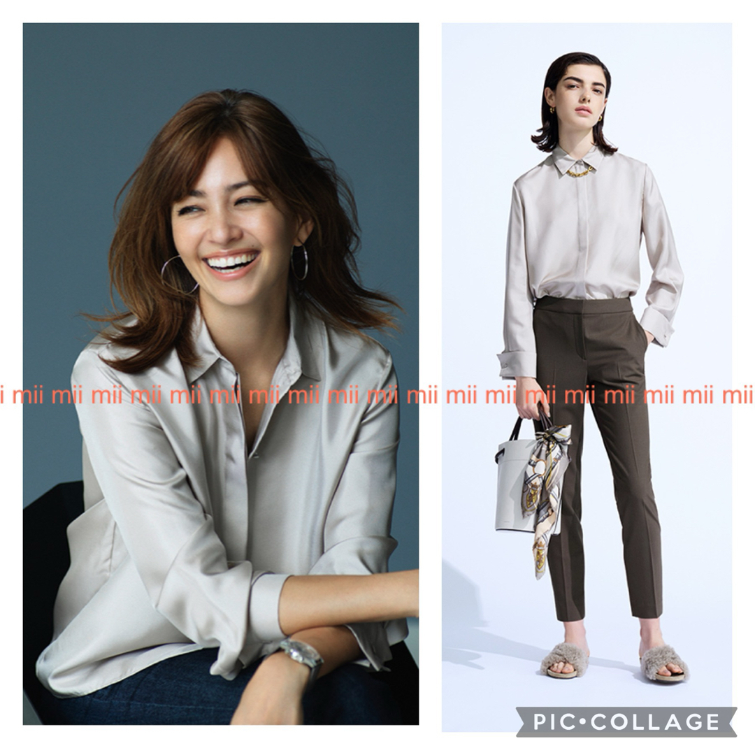 ✤ 2022FW セオリーリュクス theory luxe シルクツイルシャツ✤画像はお色違いも含みます