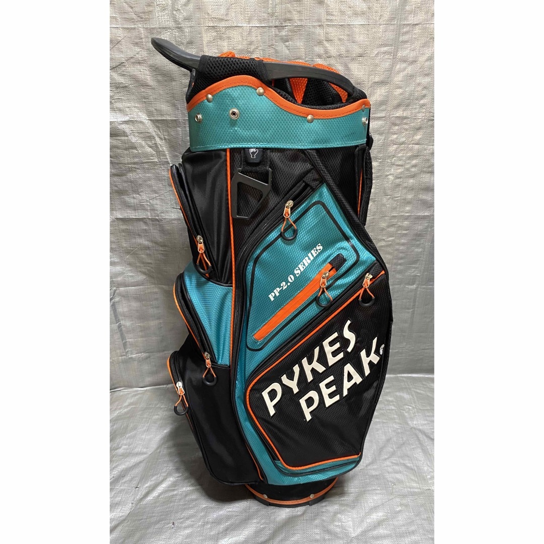【pykes peak】パイクスピーク　ゴルフ　キャディバック　美品 スポーツ/アウトドアのゴルフ(バッグ)の商品写真