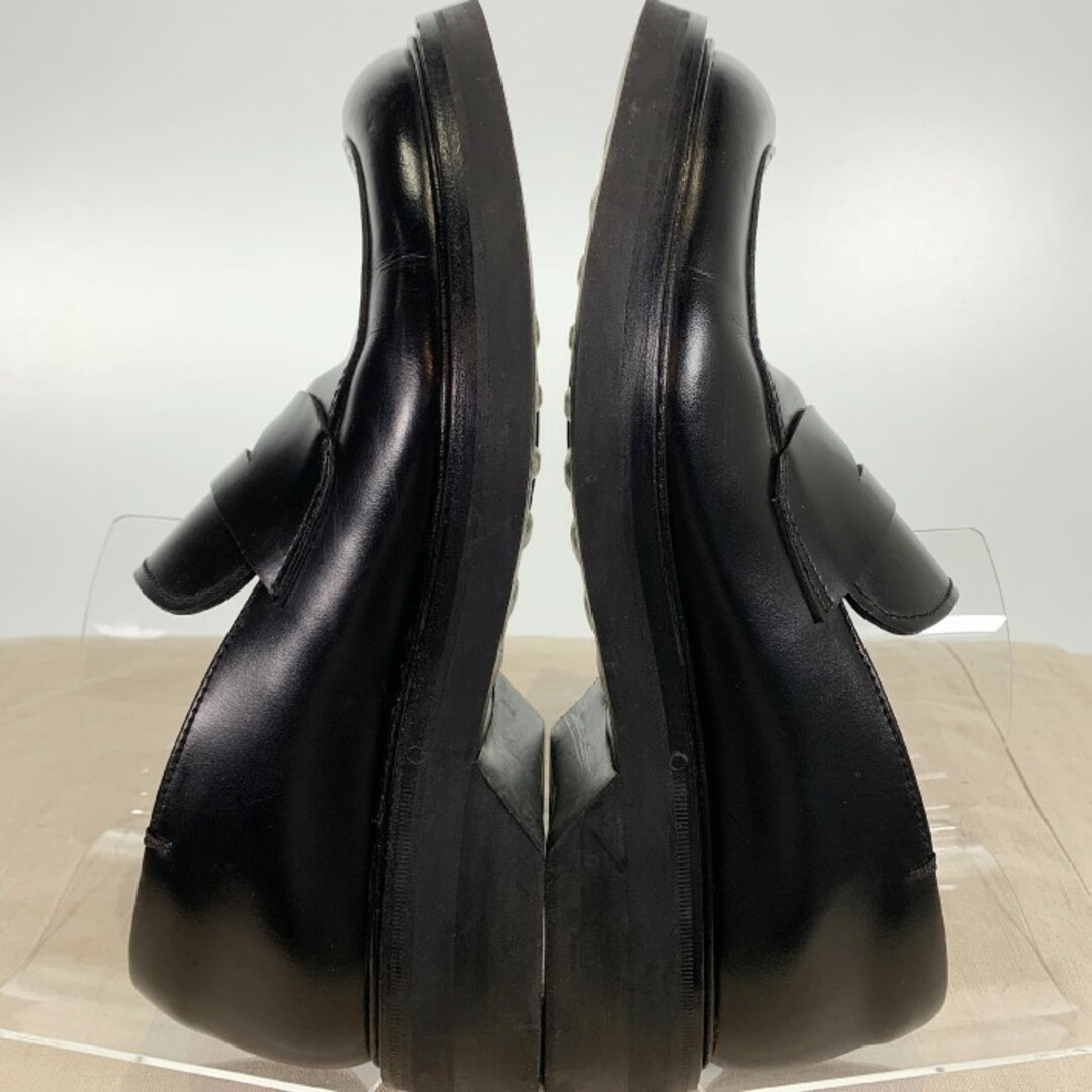 PRADA(プラダ)のPRADA プラダ レザーコインローファー 厚底ソール ブラック 1047 Size 7 (26cm相当) メンズの靴/シューズ(ブーツ)の商品写真