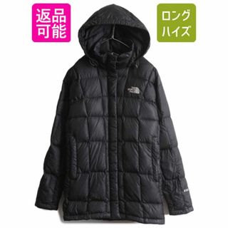 ザノースフェイス(THE NORTH FACE)のUS企画 ノースフェイス ダウン ハーフ コート レディース S The North Face アウトドア ジャケット 600フィル キルティング フード付き 黒(ダウンジャケット)