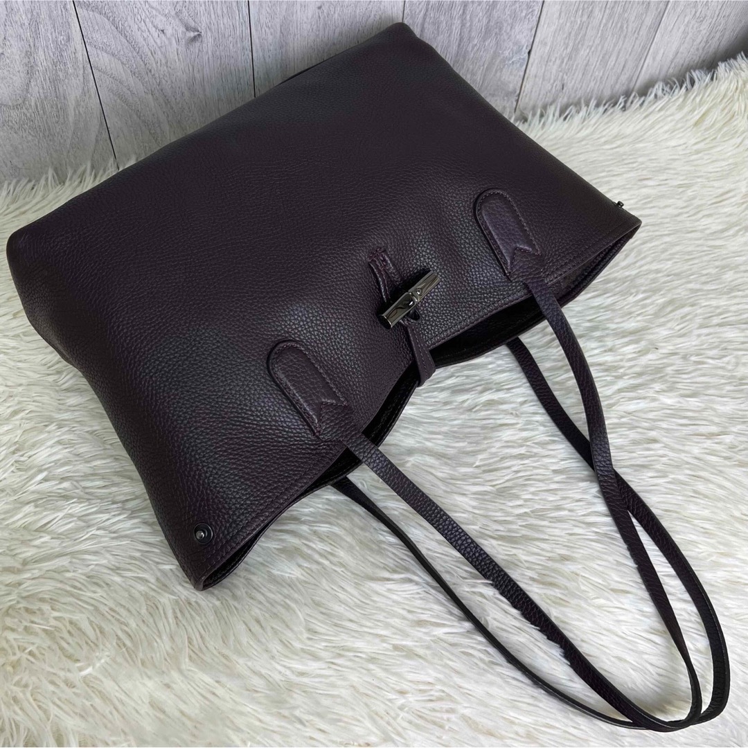 LONGCHAMP(ロンシャン)の定価100100円♡現行品♡美品♡カウハイドレザー♡ロンシャン トートバッグ レディースのバッグ(トートバッグ)の商品写真