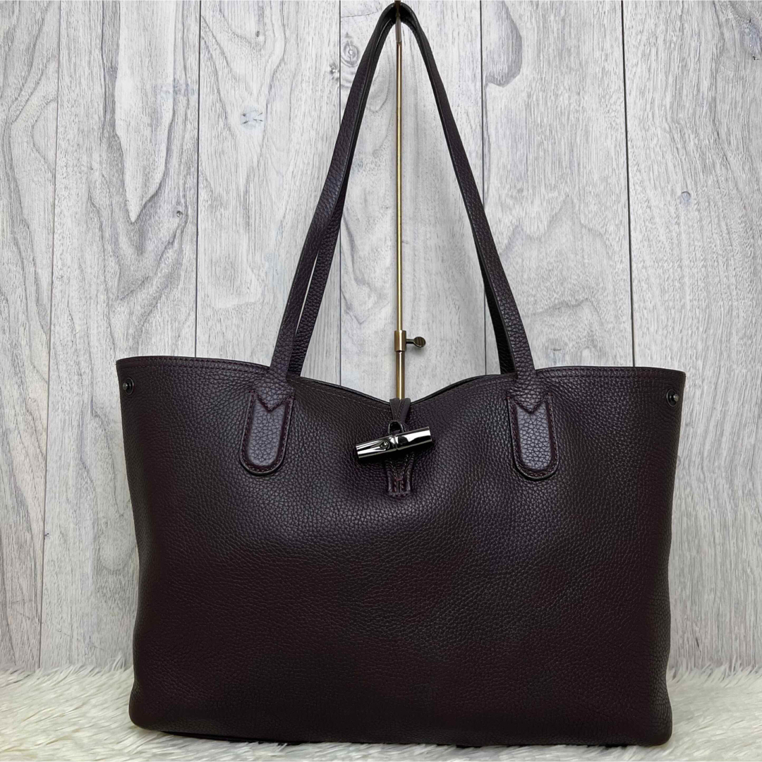 LONGCHAMP(ロンシャン)の定価100100円♡現行品♡美品♡カウハイドレザー♡ロンシャン トートバッグ レディースのバッグ(トートバッグ)の商品写真