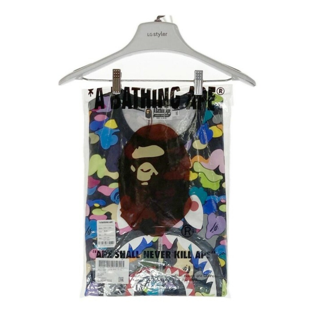 A BATHING APE(アベイシングエイプ)の★A BATHING APE アベイシングエイプ MULTI CAMO SHARK WIDE L/S TEE マルチカモシャーク ワイド ロングスリーブTシャツ ブラック Size XXL メンズのトップス(Tシャツ/カットソー(七分/長袖))の商品写真