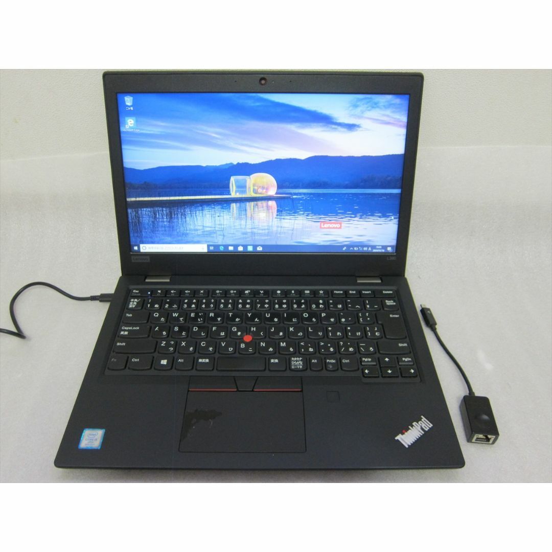 レノボL380 Core i5-8350U/8G/SSD256G/13.3型液晶中古品で汚れ傷などあります