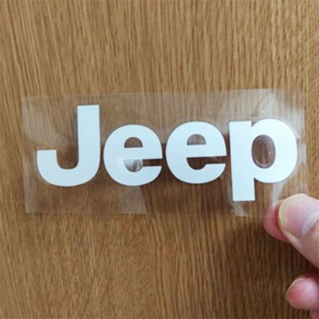 Jeep(ジープ)のJeep (ジープ）　 ステッカー　デカール　　２枚セット 自動車/バイクの自動車(車外アクセサリ)の商品写真