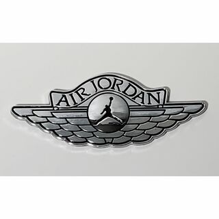 3D Air Jordan エア ジョーダン カー アルミ ステッカー 銀黑(その他)