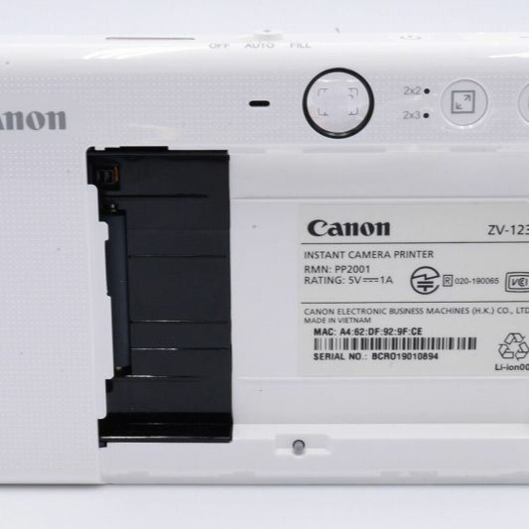 Canon インスタントカメラ スマホプリンター iNSPiC ZV-123-PW パール