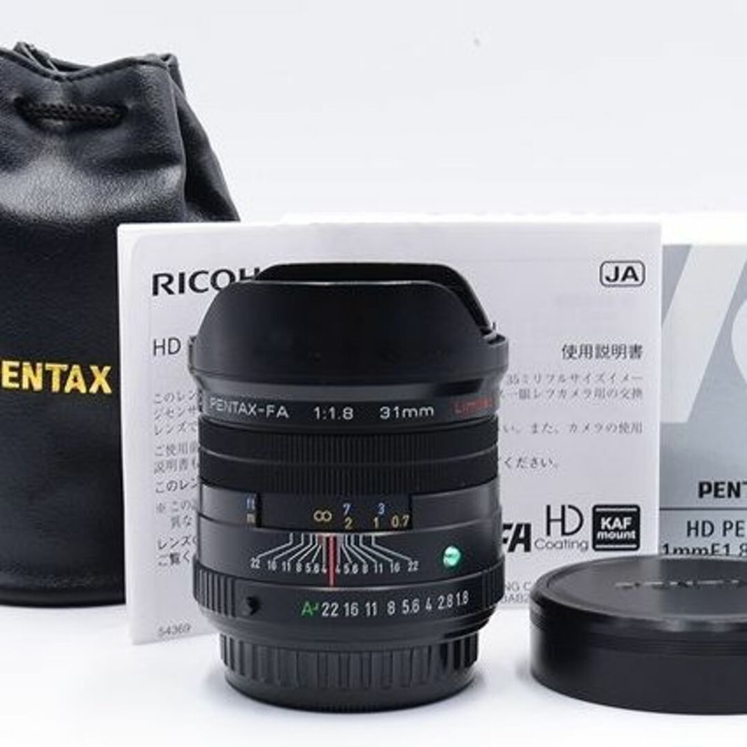 HD PENTAX-FA 31mmF1.8 Limited ブラック 広角単焦点レンズ 20210カメラ