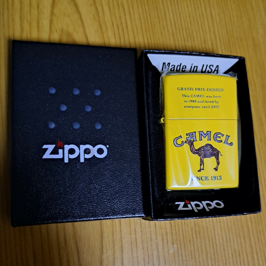 新品未使用   zippoキャメル オイルライター 非売品  箱ありタバコグッズ