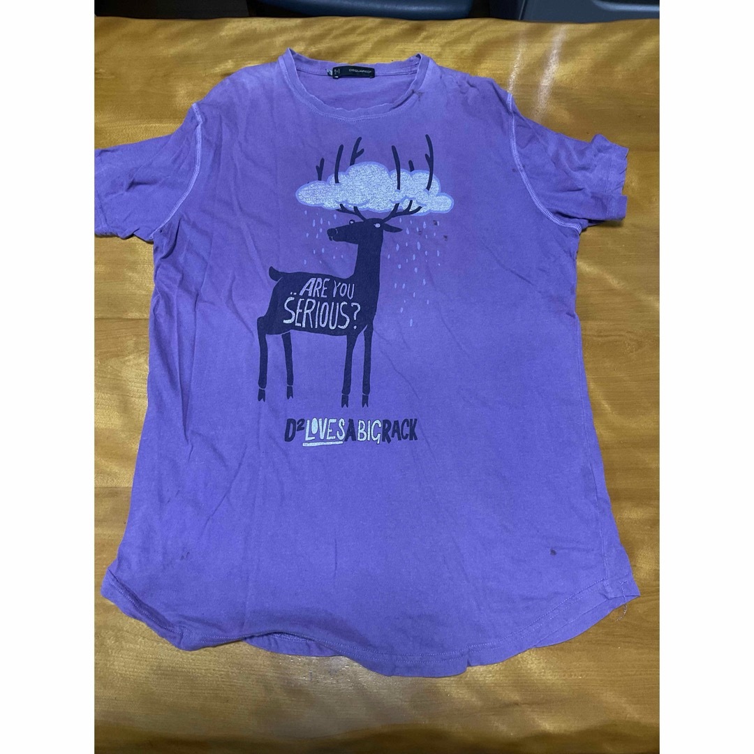 DSQUARED2(ディースクエアード)のDSQUARED2   ディースクエアード　半袖Tシャツ　パープル　XL イタリ メンズのトップス(Tシャツ/カットソー(半袖/袖なし))の商品写真