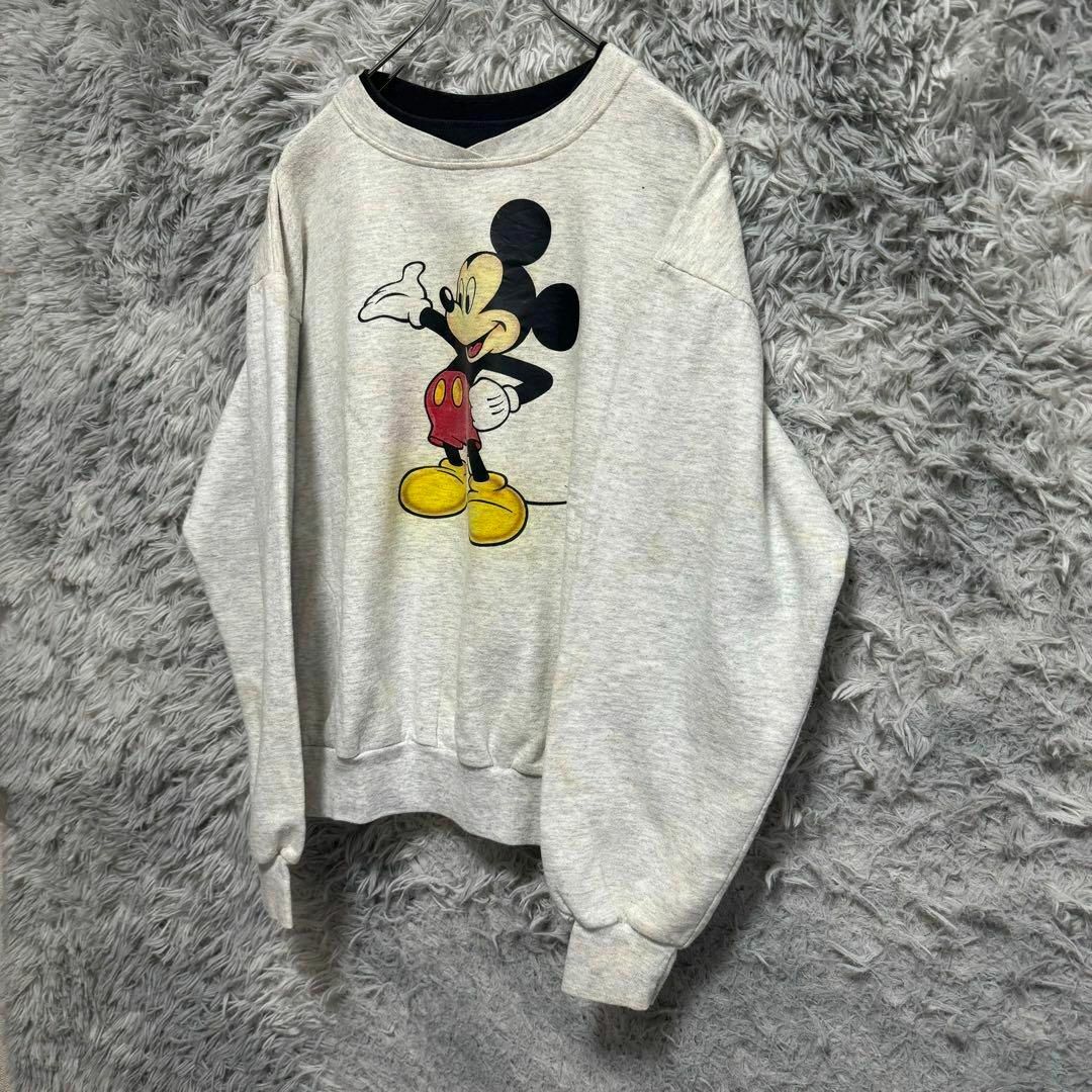 Disney(ディズニー)のRich tees Mickey ミッキー ヴィンテージ スウェット Lサイズ メンズのトップス(スウェット)の商品写真