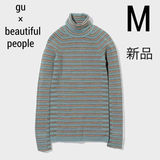 ジーユー(GU)の新品 gu × beautiful people ワッフルニットプルオーバー M(ニット/セーター)