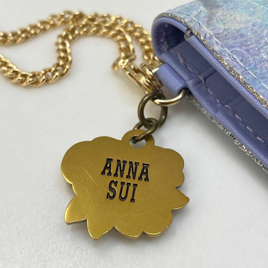 ANNA SUI(アナスイ)の✨先着1点限り✨ ANNA SUI アナスイ パスケース パピヨン ライトブルー レディースのファッション小物(名刺入れ/定期入れ)の商品写真
