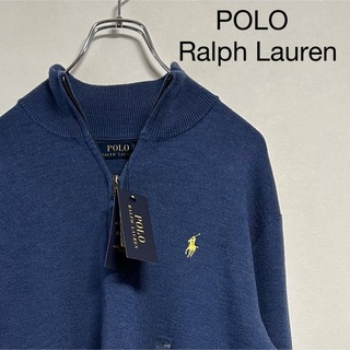 ラルフローレン(Ralph Lauren)の新品 90s POLO Ralph Lauren ニット セーター ジップアップ(ニット/セーター)