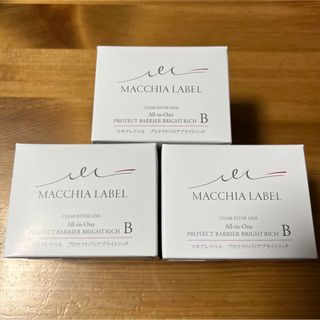 マキアレイベル(Macchia Label)のマキアレイベル プロテクトバリアブライトリッチ 120g×3個(オールインワン化粧品)