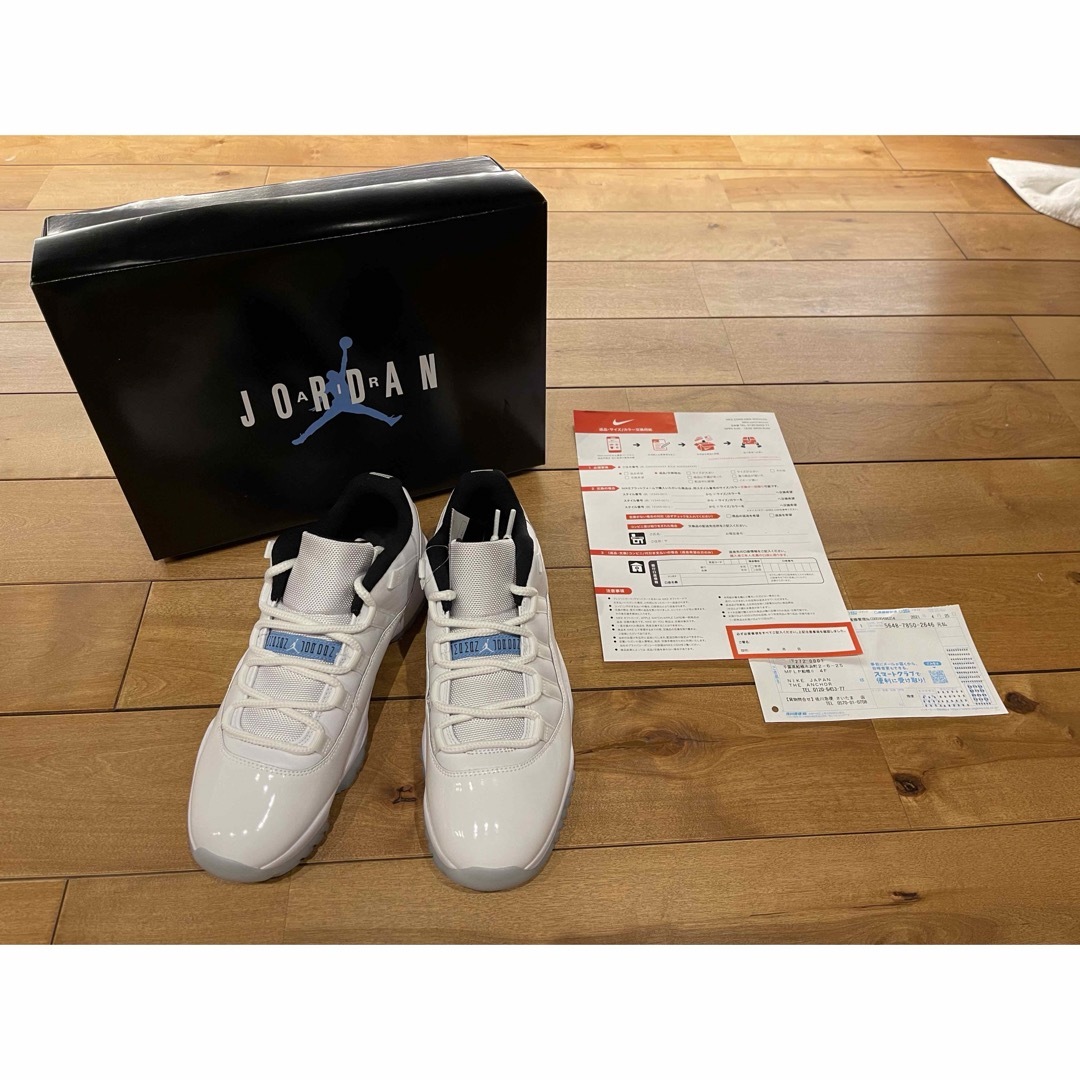 ナイキAIR JORDAN 11 LOW エアジョーダン11レトロ 27.5cmホワイト系カット