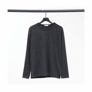 ゴーサンゴーイチプールオム(5351 POUR LES HOMMES)の【チャコールグレー】サイドネック 長袖プルオ-バー(Tシャツ/カットソー(半袖/袖なし))