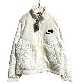 ナイキ ×サカイ Sacai  AS M NRG FULL ZIP HOODIE DQ9030-010 ロゴプリントナイロン切替ジップアップブルゾン メンズ XLメンズ