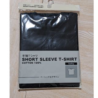 ベビー服　半袖Tシャツ　70サイズ　黒(Ｔシャツ)