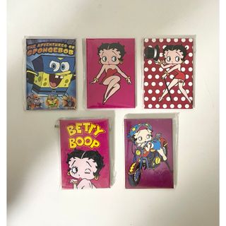 Betty Boop - BETTY BOOP×4 スポンジボブ×1 マグネットセット