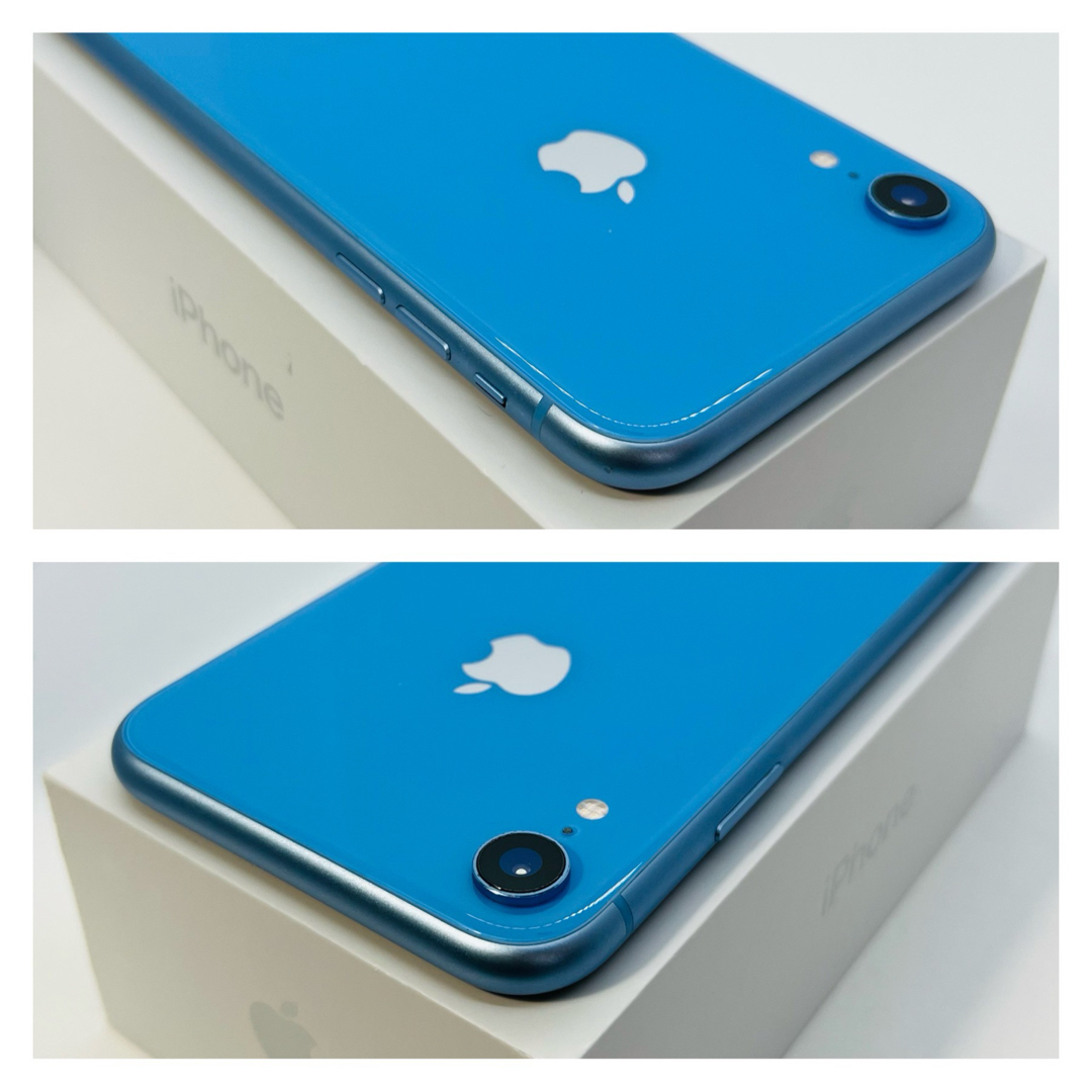美品　新品電池　iPhone XR Blue 256 GB SIMフリー　本体