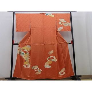 平和屋野田店■訪問着　刺繍　地紙花唐草文　金彩　逸品　n-cw0629(着物)