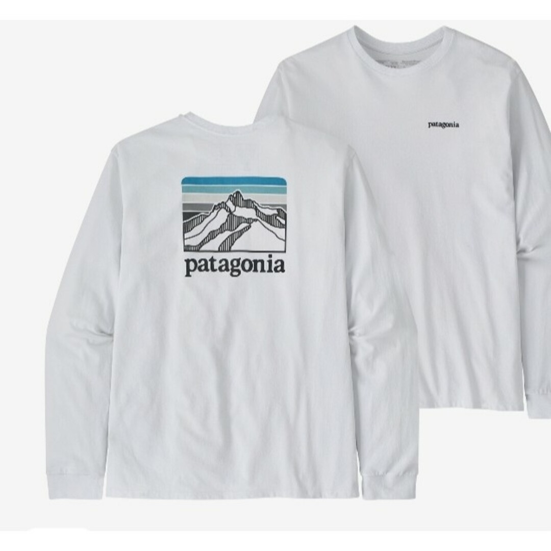 patagonia(パタゴニア)のお値下中出品26日までパタゴニア新品ロンＴ白メンズS定価8800円 メンズのトップス(Tシャツ/カットソー(七分/長袖))の商品写真