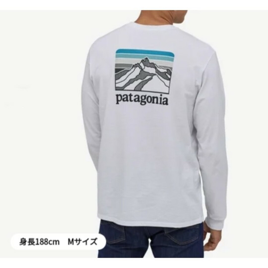 patagonia(パタゴニア)のお値下中出品26日までパタゴニア新品ロンＴ白メンズS定価8800円 メンズのトップス(Tシャツ/カットソー(七分/長袖))の商品写真