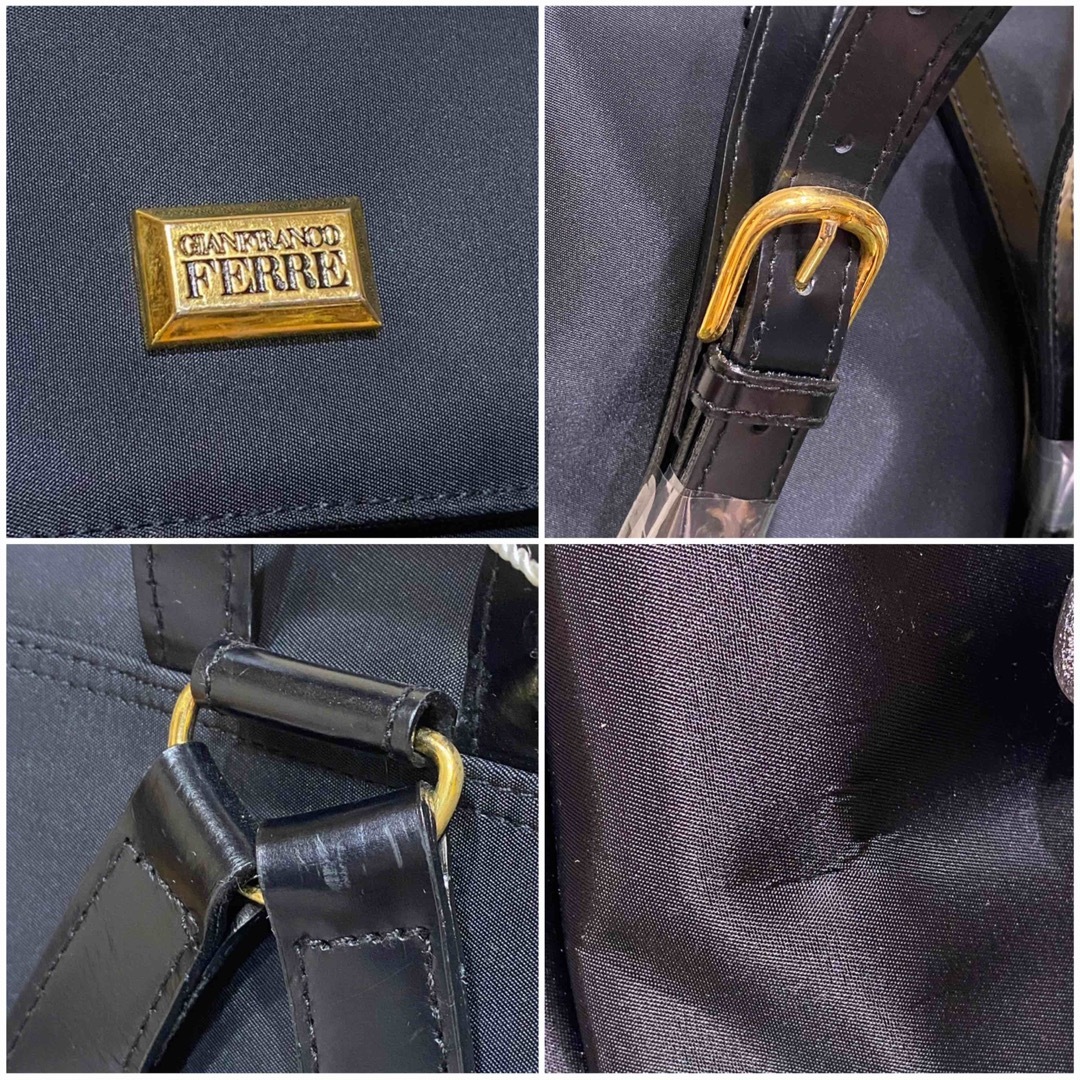 Gianfranco FERRE(ジャンフランコフェレ)の未使用 イタリア製 GIAN FRANCO FERRE リュックサック ナイロン レディースのバッグ(リュック/バックパック)の商品写真