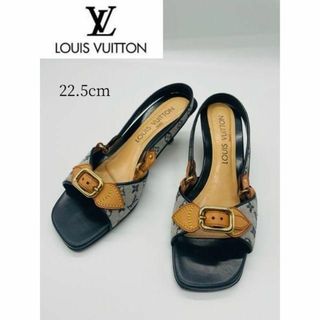 ルイヴィトン(LOUIS VUITTON)の【LOUIS VUITTON】モノグラム バックストラップパンプス22.5cm(ハイヒール/パンプス)