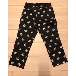 新品☆PJ・黒×白・星柄・パンツ・オールシーズン・クロップド・サイズXS-S