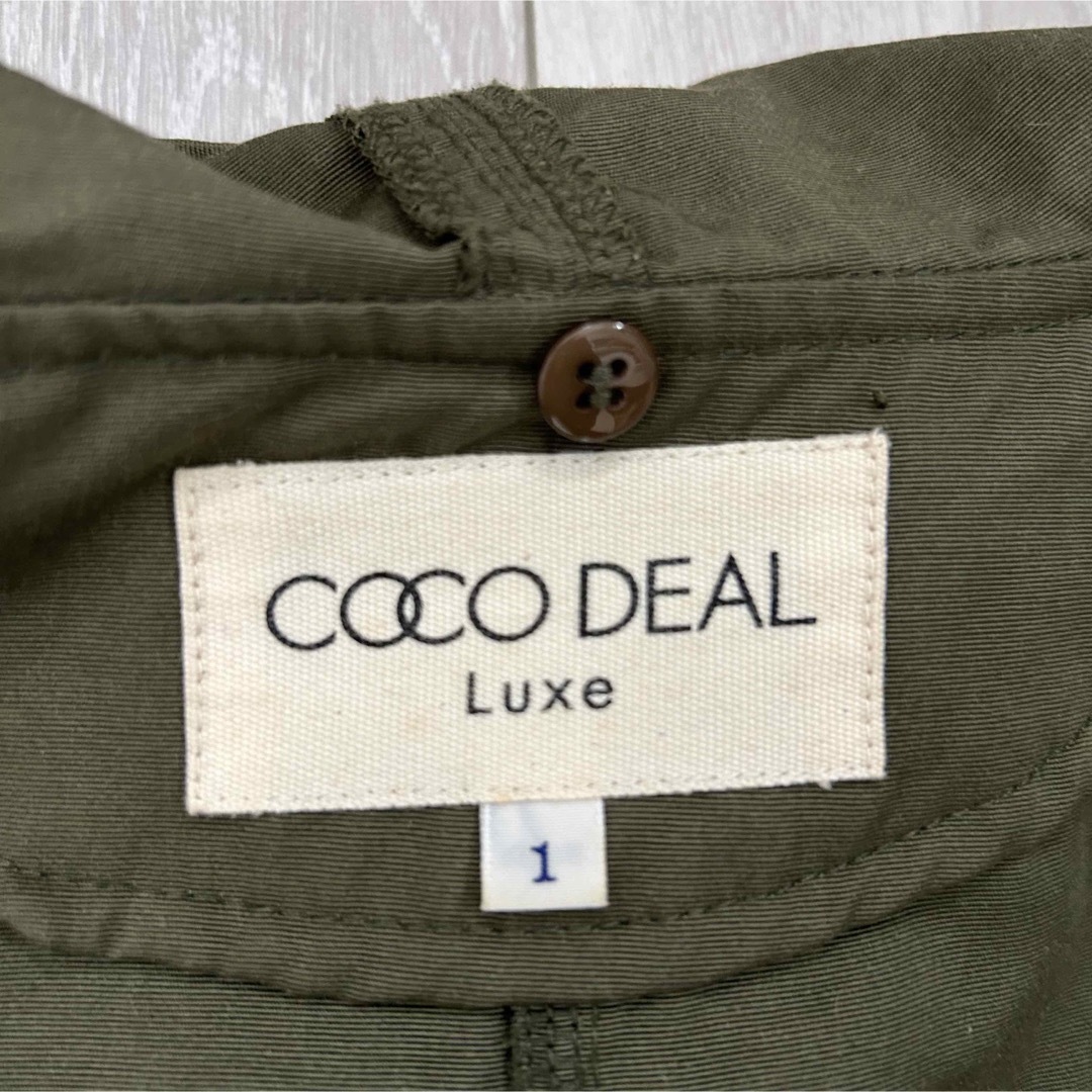 COCO DEAL(ココディール)のCOCODEAL モッズコート　ライナー付き　ヒョウ柄　2way ファー　美品 レディースのジャケット/アウター(モッズコート)の商品写真