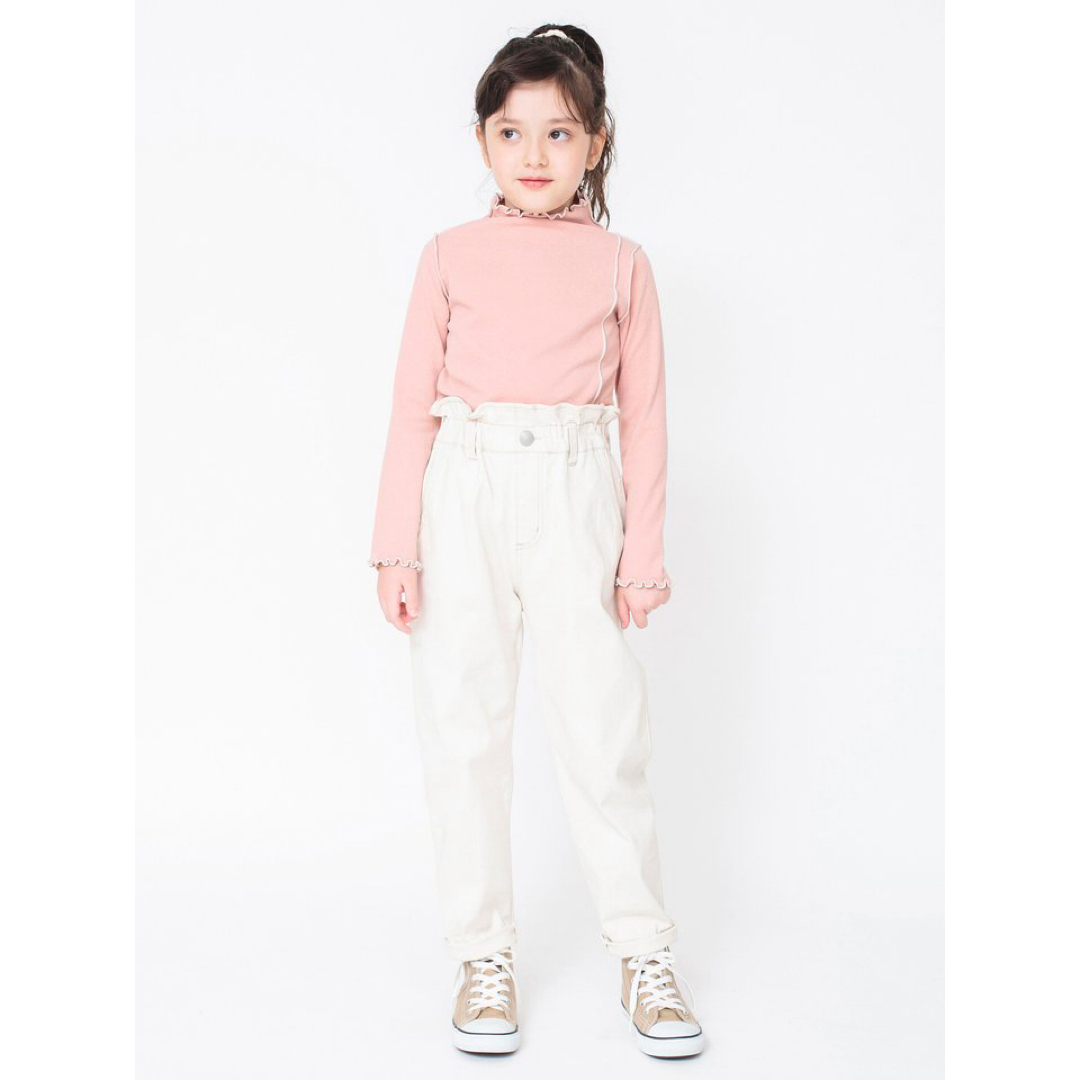 Branshes(ブランシェス)の新品　branshes もちもちニットソー　ロンT 110cm ピンク　子供服 キッズ/ベビー/マタニティのキッズ服女の子用(90cm~)(Tシャツ/カットソー)の商品写真