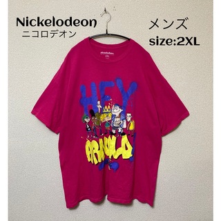 Nickelodeon ニコロデオン Tシャツ USA輸入古着 2XL(Tシャツ/カットソー(半袖/袖なし))