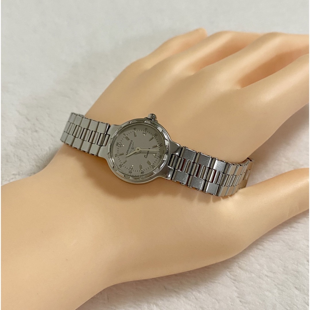 LONGINES ロンジン コンクエスト ラウンド グレー文字盤 QZ TLG LONGINES ロンジン コンクエスト ラウンド グレー文字盤 QZ TLG