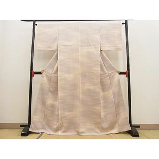 平和屋野田店■上質な小紋　草花地紋　霞文　暈し染め　逸品　n-ne2962(着物)