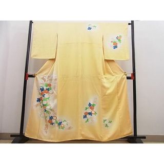 平和屋野田店■訪問着　熨斗吉祥菊文　暈し染め　逸品　n-pk4697(着物)