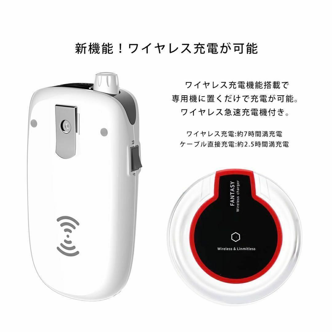 35000回転分最大消費電力ネイルマシーン ネイルマシン ホワイト ジェルネイル セルフ ケア 充電式 用品