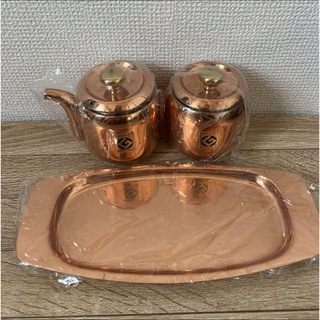 新光金属 - 未使用☆両手鍋 フォンデュ鍋 銅 コッパー copperの通販 by
