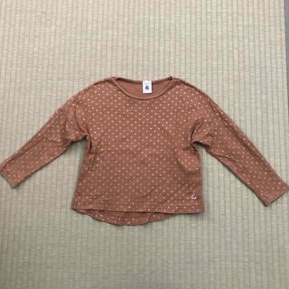 プチバトー(PETIT BATEAU)のプチバトー　petit bateau 長袖Tシャツ　ロンT ラグラン　ドットラメ(Tシャツ/カットソー)