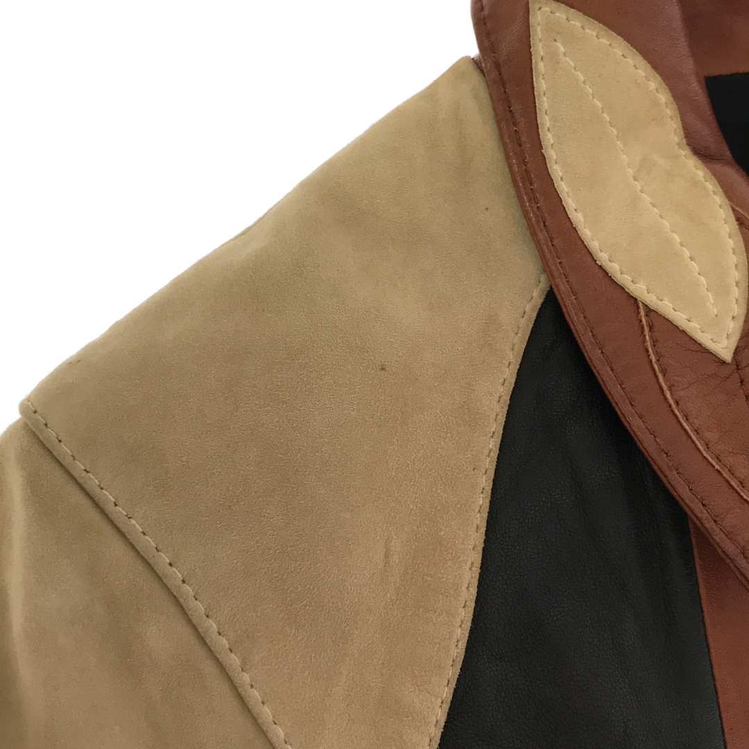 DIESEL(ディーゼル)のディーゼル ブラックゴールド レザーシングルライダース ジャケット S レディースのジャケット/アウター(ライダースジャケット)の商品写真