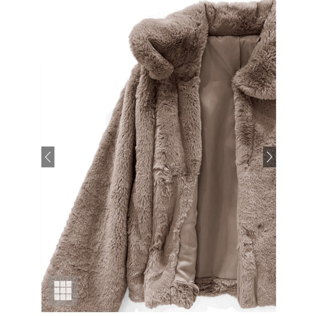 GRL(グレイル)のGRLグレイル✱ファーコートon133 F✱新品未開封 レディースのジャケット/アウター(毛皮/ファーコート)の商品写真