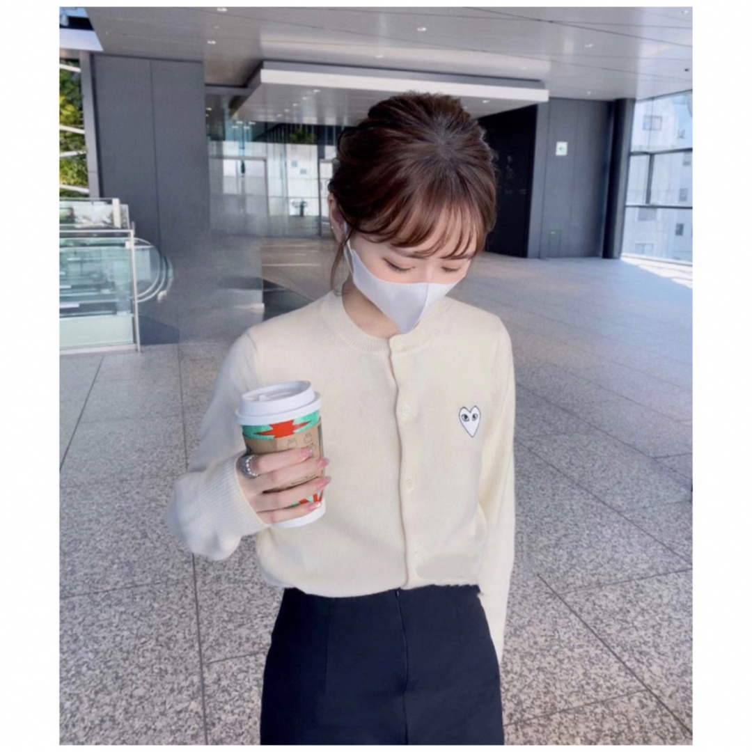COMME des GARCONS - プレイコムデギャルソン カーディガン ロゴ COMME des GARCONS - プレイコムデギャルソン カーディガン ロゴ