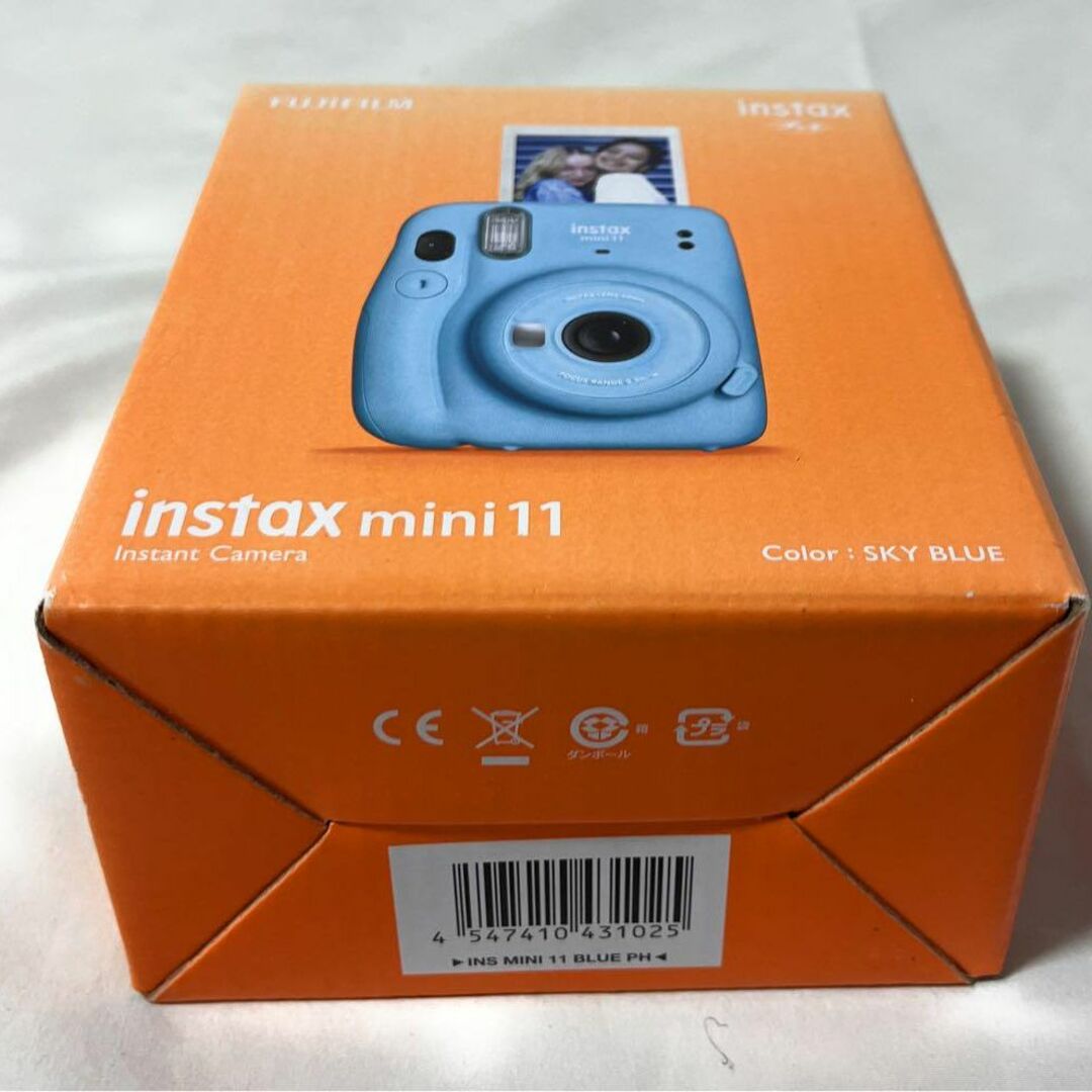 富士フイルム(フジフイルム)の【新品】FUJIFILM  チェキ instax mini 11 スカイブルー スマホ/家電/カメラのカメラ(フィルムカメラ)の商品写真