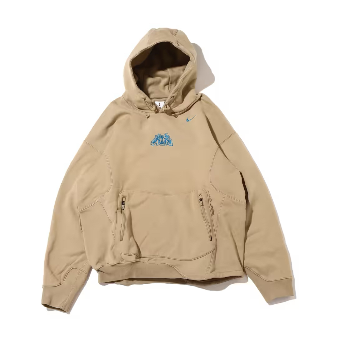 OFF-WHITE - NIKE OFF-WHITE FLC HOODIE パーカー カーキ Mの通販 by