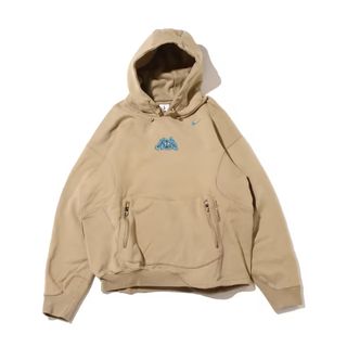 オフホワイト(OFF-WHITE)のNIKE OFF-WHITE FLC HOODIE パーカー カーキ M(パーカー)