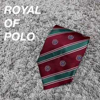 ポロクラブ(Polo Club)のタグ付き　ROYAL OF POLO メンズ　ネクタイ　ストライプ　シルク(ネクタイ)