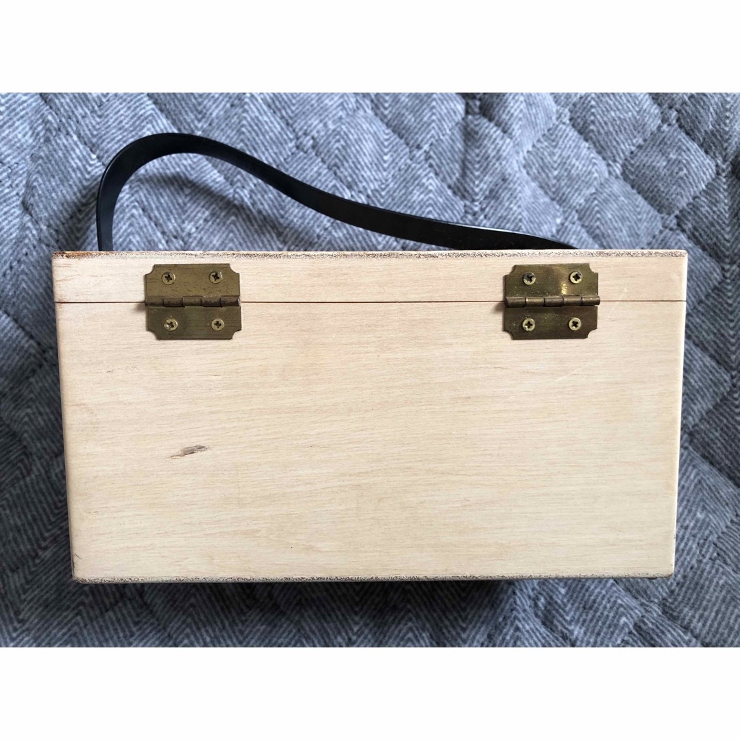 アンティーク エニッド コリンズ 木製 Box bag 木箱 鏡付き アンティーク エニッド コリンズ 木製 Box bag 木箱 鏡付き