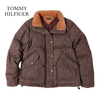 トミーヒルフィガー(TOMMY HILFIGER)の良品 TOMMY HILFIGER ダウン ブルゾン M ダークブラウン(ダウンジャケット)